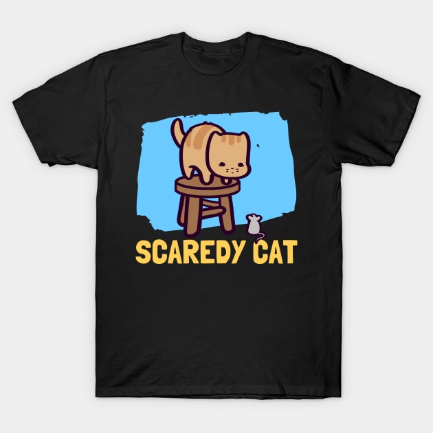 Scaredy Cat T-Shirt by ThumboArtBumbo
